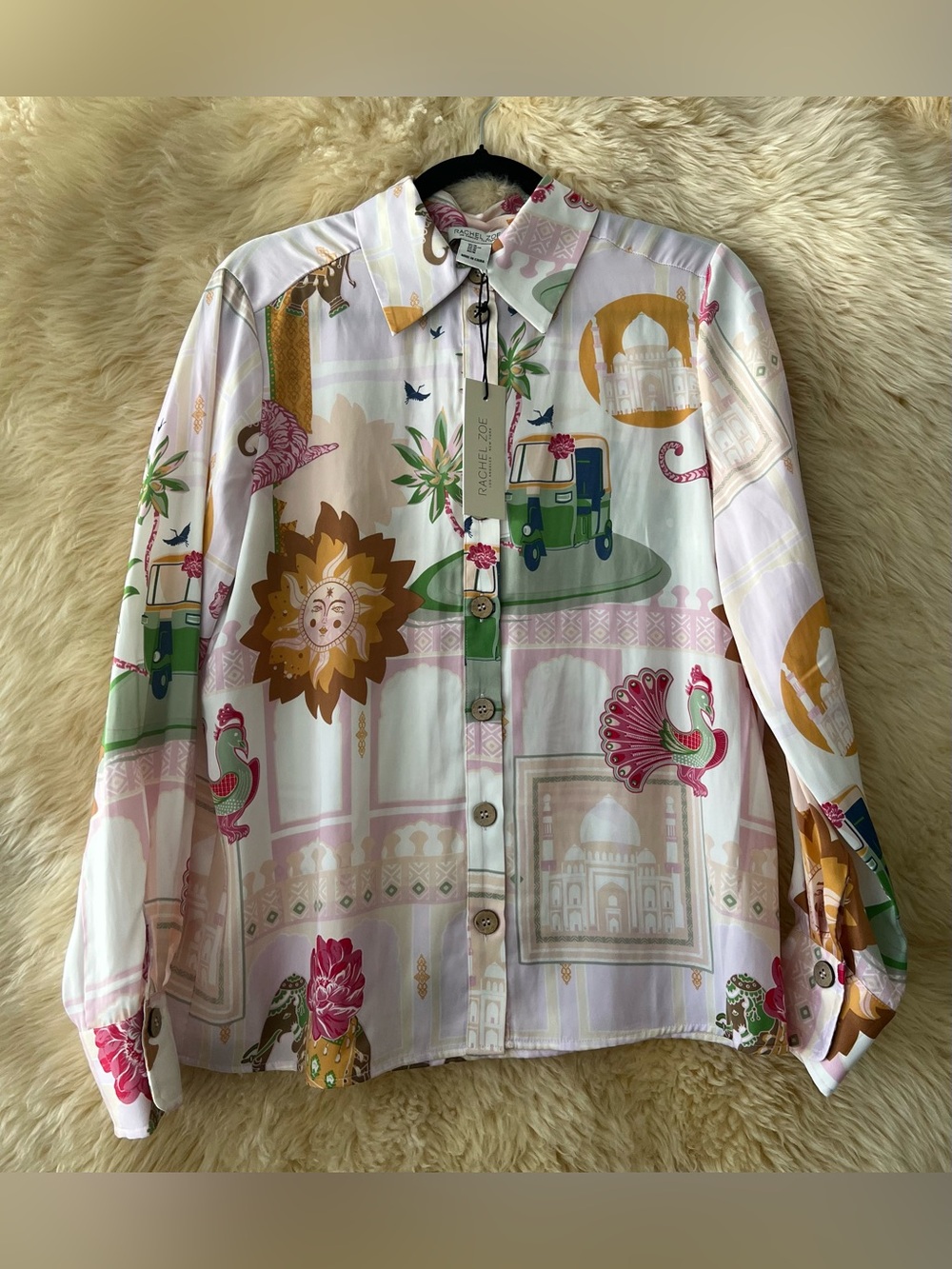 Rachel Zoe Women’s Long-Sleeve Button-Down Shirt - Picture 3 of 6